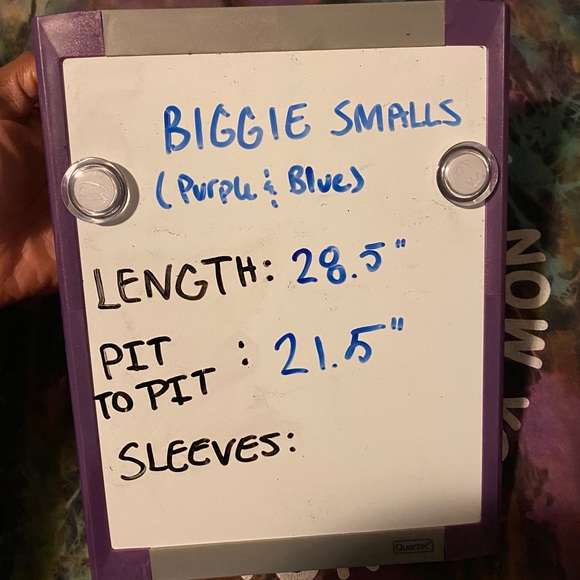 Biggie Smalls Purple/Blue Dyed Tee - Picture 15 of 15